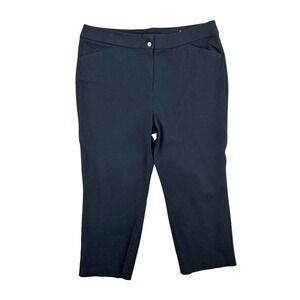 Chicos So Slimming Brigitte Crop Pants Black‎ Size 3 US 16